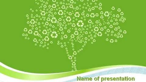 Painted Tree PowerPoint Template by PoweredTemplate.com