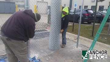 Commercial Chain Link Fence Installation