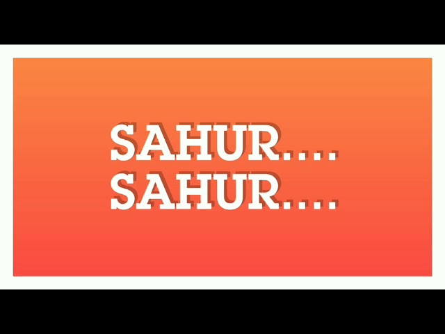 Alarm Sahur ... ...