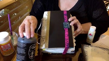 Easy How To Make Junk Journal  Using An Old Book Cover