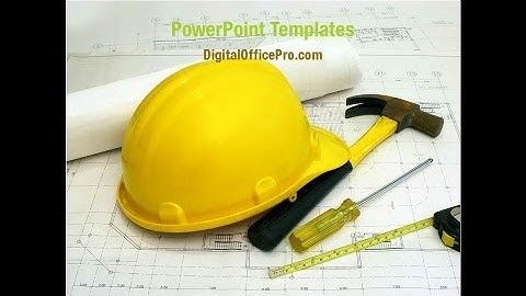 Architectural Control PowerPoint Template Backgrounds - DigitalOfficePro #08801