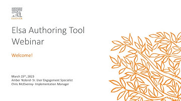 Elsa Author Webinar: March 15th, 2023