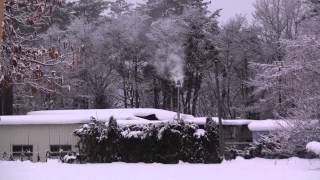 日本北陸長野縣白馬村初冬雪景