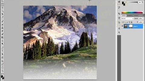 Making a fading transparent picture using Photoshop CS5