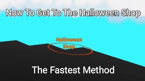 (Fastest Method)  How To Get To The Halloween Shop | Roblox Mining Simulator