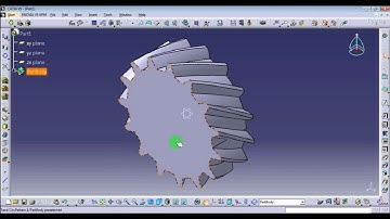 CATIA Helical Gear using Rib Feature