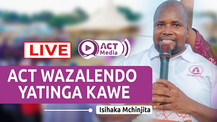LIVE 🔴: ISIHAKA MCHINJITA ANAGAWA DOZI, ATOA TAMKO (CCM MASHAKANI)