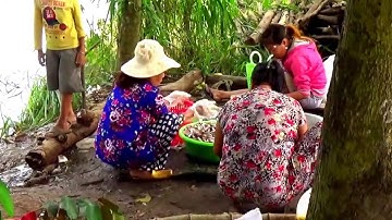 Mùa nước nổi miền tây là mùa làm khô, làm mắm, Tri Tôn, An Giang 28/10/2017