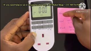 How to install and program set KWE TM02 digital timer socket