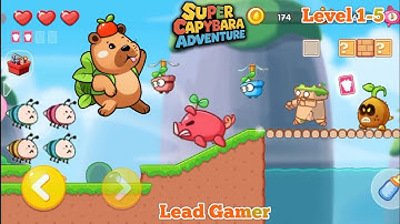 Super Capybara World Adventure Game Level 1-5 #gaming #games #leadgamer