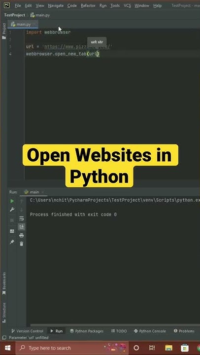 Open Websites in Python - YouTube