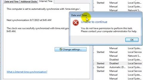 Date and Time Unable to continue