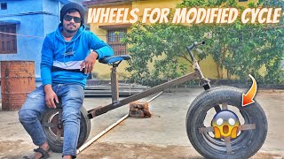 Car Wheel for Modified Cycle😎#modifiedcycle