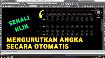 Cara mengurutkan angka di Autocad otomatis (automatic text numbering)