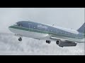 Air Florida Flight 90 Crash animation with CVR Recording ( Denoise audio )