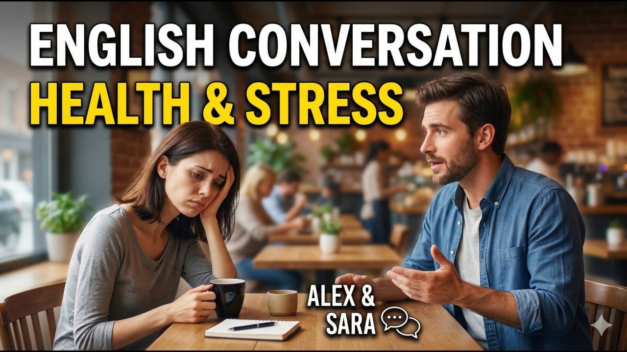 English Conversation Practice: Health and Stress | Improve Your Speaking Skills | Learn English