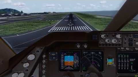 [P3D] VHHH 25R APP/ PMDG 747-400/ Cockpit View