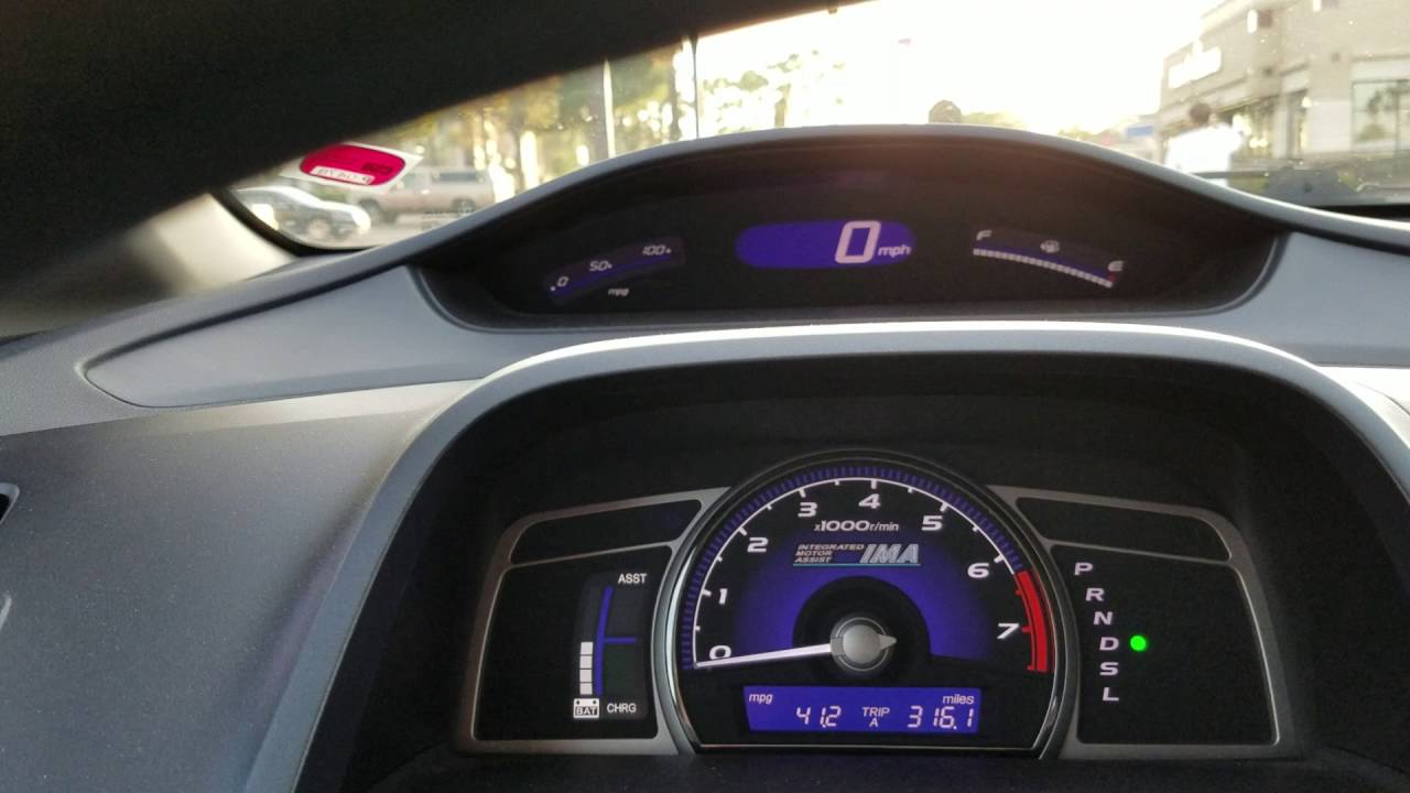 Honda Civic Hybrid Mileage Vlog2 432 Mpg Youtube