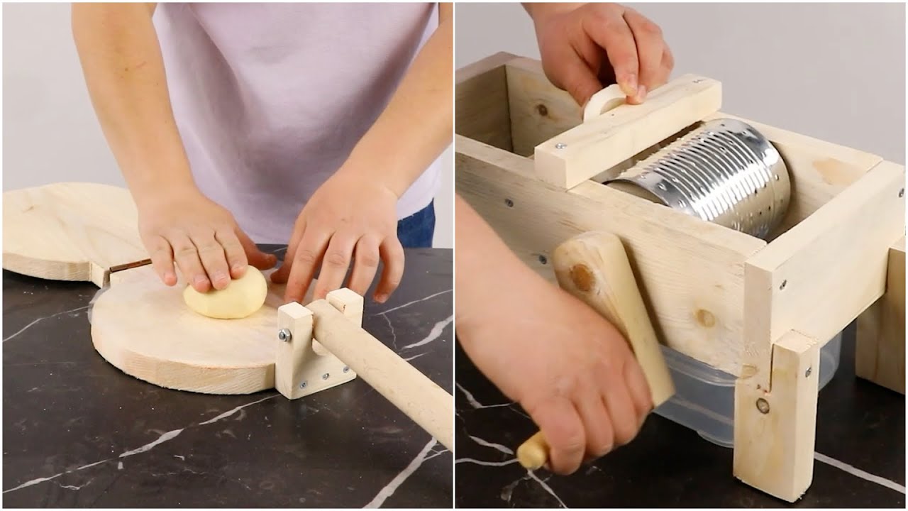DIY Kitchen Gadgets at Home!! Woodworking Projects! - YouTube