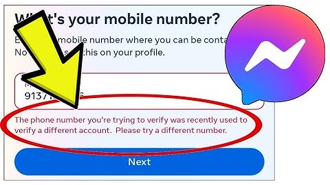 How To Fix Facebook Messenger App The phone number you