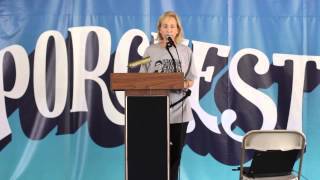 Lyn Ulbricht addresses Porcupine Freedom Festival June, 2015