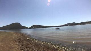 Moogerah Dam skiing ... Kelly.avi