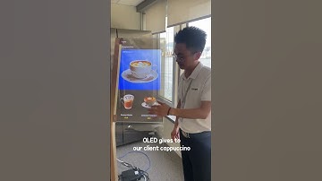 Transparent OLED display for hongkong retail shops display #oled #transparentoled
