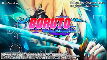Boruto X Naruto Ultimate Ninja Storm PPSSPP Android All Characters Unlocked Save File 4k Graphics