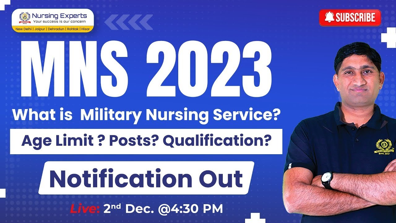 MNS 2023 What Is Military Nursing Service Post Age Limit MNS 2023 What Is Military Nursing Service Post Age Limit
