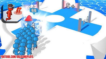 Crowd Battle 3D - All Levels Gameplay Android,ios 14-17