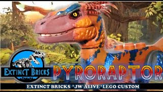 PYRORAPTOR - JURASSIC WORLD ALIVE DINOSAUR CUSTOM BY EXTINCT BRICKS ไพโรแรปเตอร์ пирораптор 火盗龙