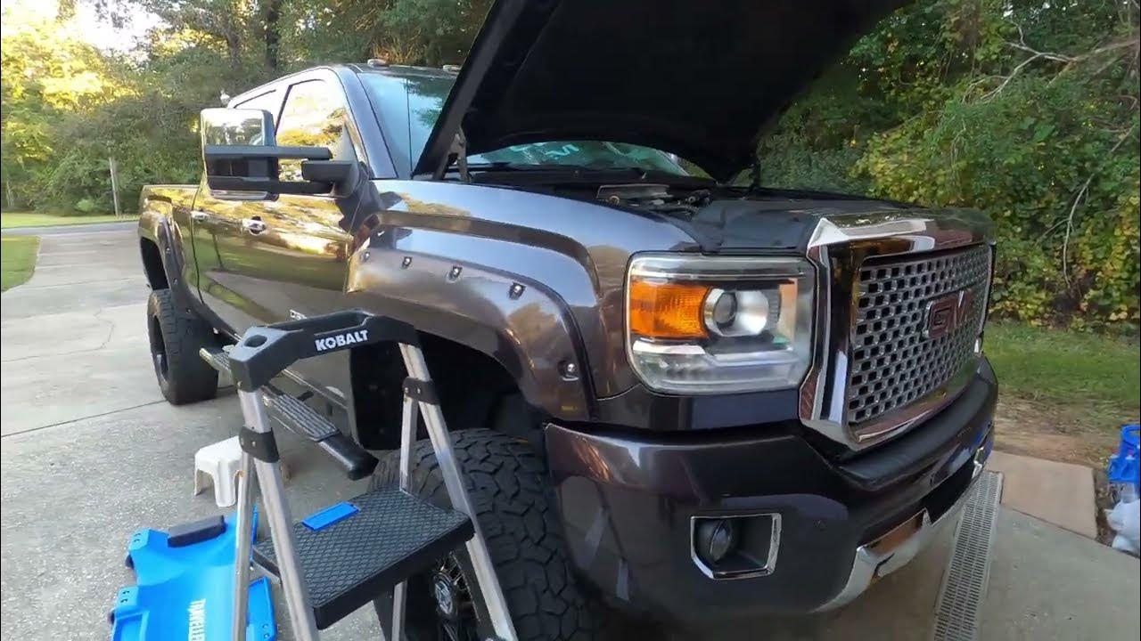Def tank removal 15 lml duramax youtube