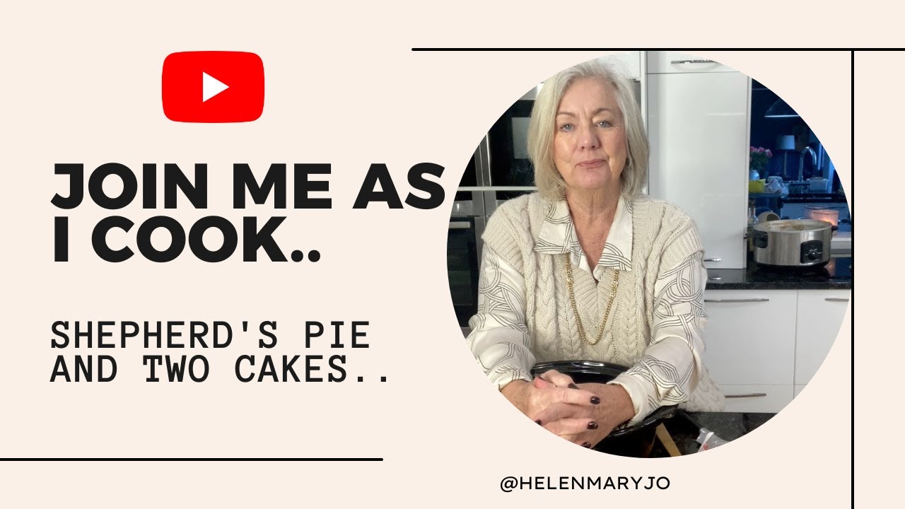 A simple cooking video - Shepherd's Pie, Lemon Cake and Banana and Sultana cake