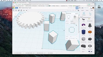 13. New TinkerCAD - Shape Generators