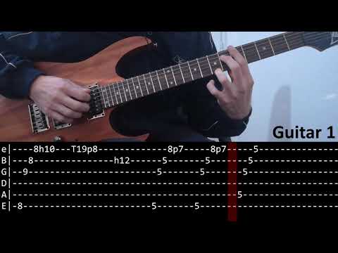 CHON - Continue? main riff (slow + Play Along Tab)