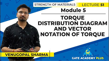 Strength of Materials | Module 5 | TORQUE DISTRIBUTION DIAGRAM AND VECTOR... | (Lecture 51)