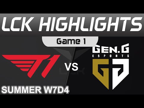 T1 vs GEN Highlights Game 1 LCK Summer Season 2022 W7D4 T1 vs Gen.G by Onivia