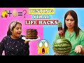 WE TESTED VIRAL FOOD HACKS BY 5 MINUTE CRAFTS l Cook With Asha