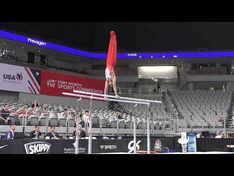 Rahul Mandava  - Parallel Bars -  2024 Xfinity U.S. Championships  - Junior Men Day 2