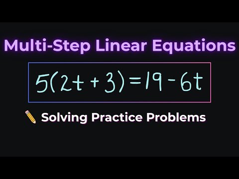 Solving Multi-Step Equations with Variables on Both Sides | Algebra Made Easy