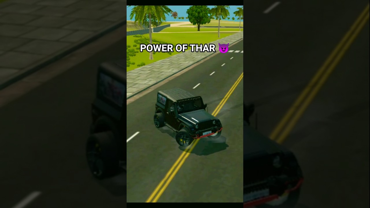 Thar attitude video 😈 Indian vehicle simulator 3D game #shots #viralvideo #trending