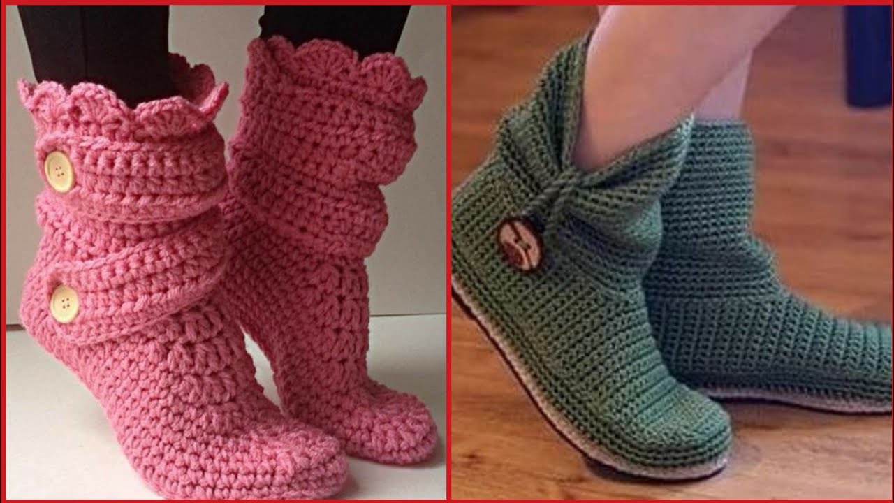 Outstanding And Stylish Crochet Shoes Designs Collection fashion For ...