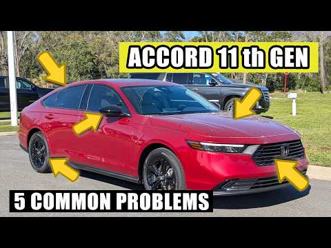 5 problemas mais comuns do Honda Accord 11ª geração