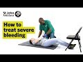 How to treat severe bleeding  first aid training  st john ambulance