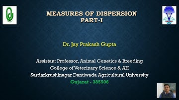 Measures of Dispersion (Part - 1)