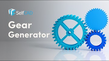 Gear Generator | SelfCAD 3D Modeling tools