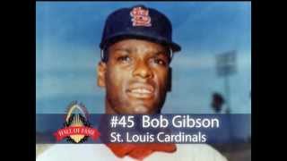 1969 Bob Gibson Game Worn St. Louis Cardinals Jersey, MEARS, Lot #80016