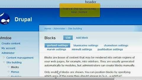 How to Manage Blocks in Drupal