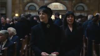 Caroline Brings Kerry to the Front Row at the Funeral - Succession S04E09