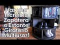 Como Hacer una ZAPATERA O ESTANTE GIRATORIO MULTIUSOS